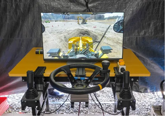 遠隔操作席の設備例