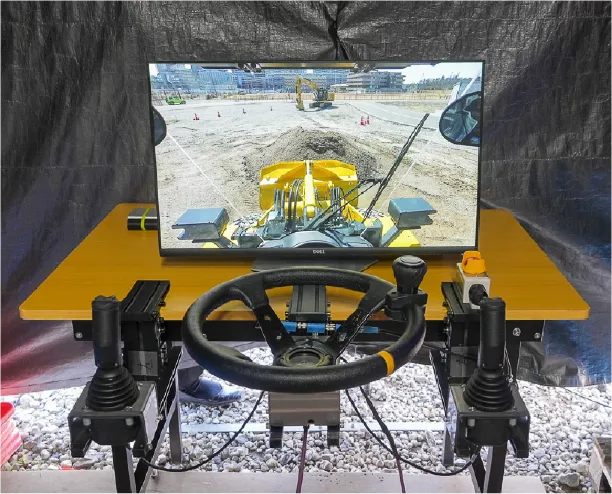 遠隔操作用のホイールローダー