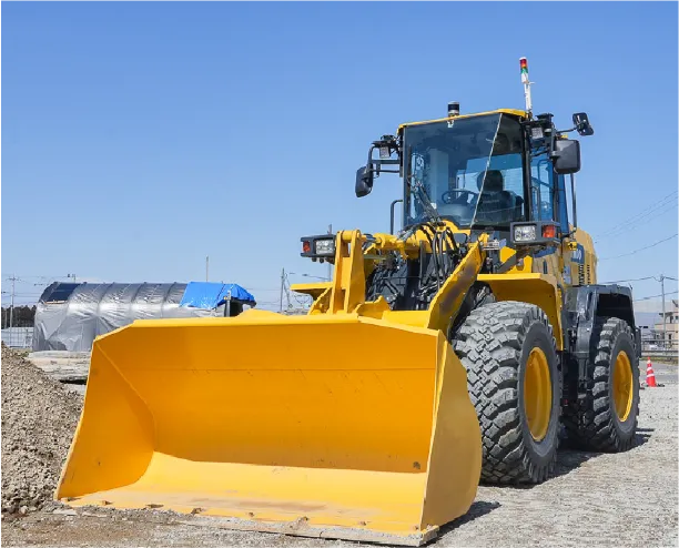 遠隔操作用のホイールローダー